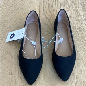 A New Day Black Pointed Toe Flats